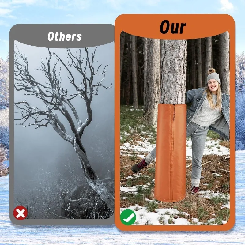 New Palm Tree Root Protector - Winter Frostproof Plant Seedling Cover, Cold-Resistant Protective Band  with  Drawstring