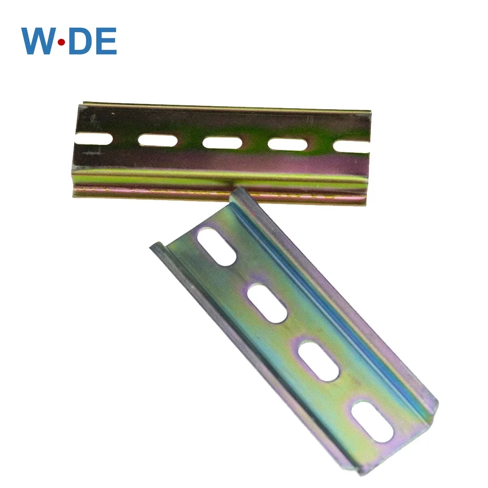 DIN Rail 1 Piece Thickness 1mm NS35-S Steel DIN Rail For Mounting Terminal Block C45 DZ47 Relay