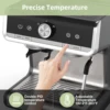Espresso Coffee Machine,with 20 Bar Semi-Automatic,Grinder, Milk Frother Steamer Wand, 2.8 L Water Tank, PID Temperature Control 3