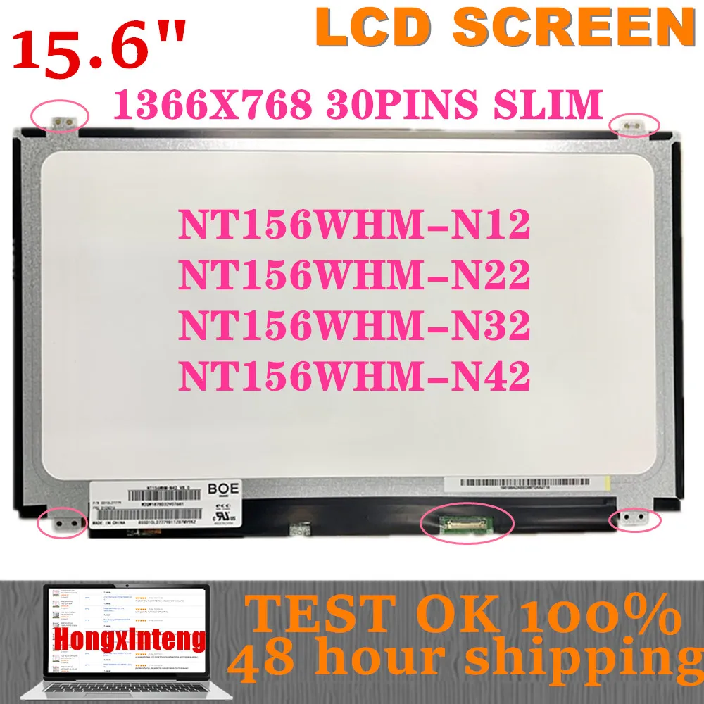 Pinos Tela Lcd Nt156whm-n32 Fit Ltn156at37 Ltn156at39 B156xw04 V.7 V.8 Nt156whm-n42 N32 N156bga-ea2 Texto ok Grau a 156 30