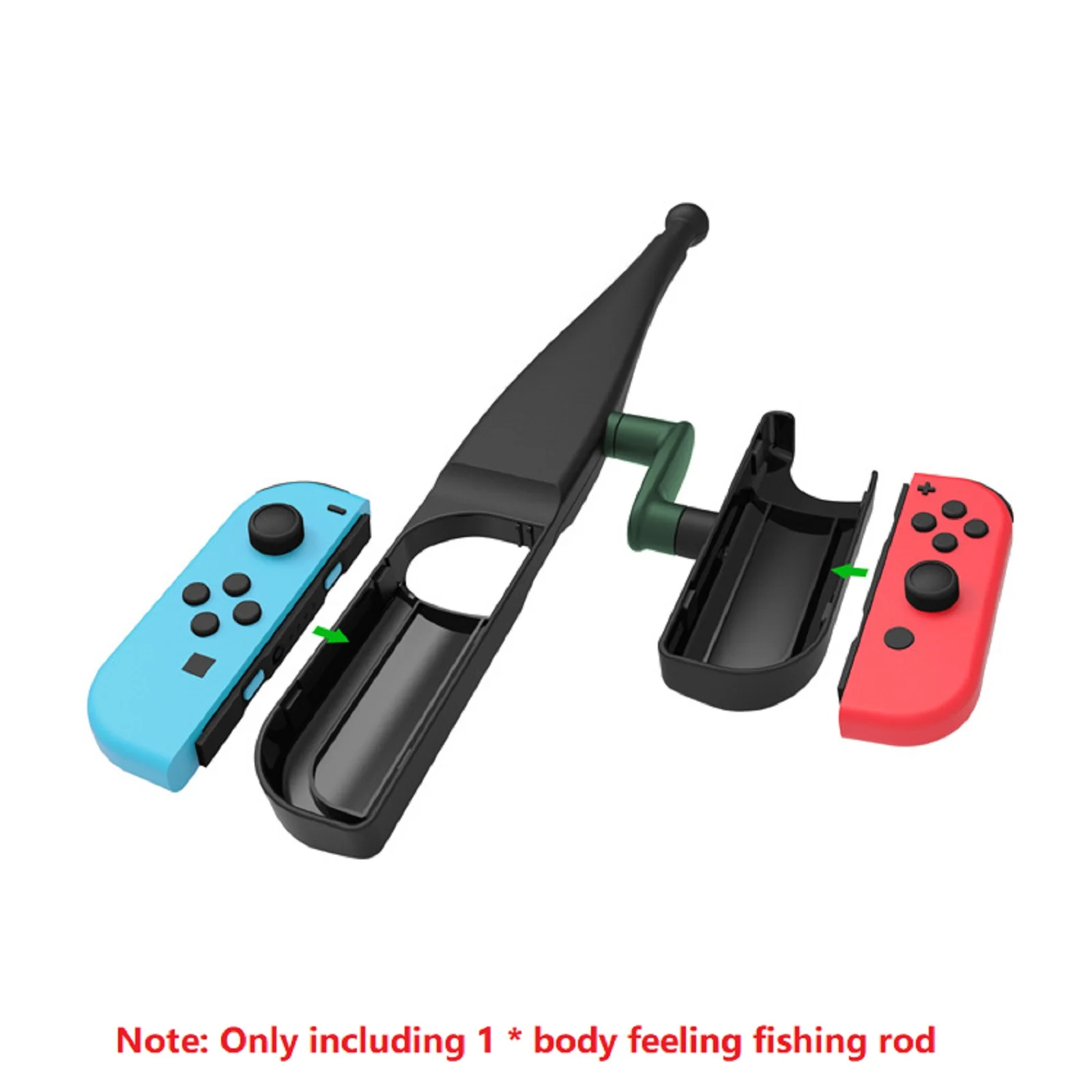 Per Nintendo Switch Joy-Con Controller Grip Canna Da Pesca Kit Da Gioco Da Pesca In Plastica Nera Per Ns Switch Joy-Con Console Accessori