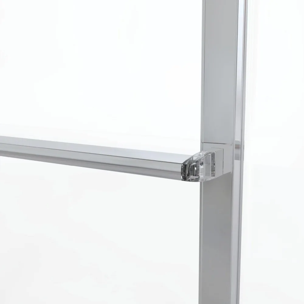 Deluxe Framed Sliding Tub Door, Fits 56-59 inch Opening, Clear Glass, Silver Finish Product Dimensions ‎60 x 6 x 58.5 inches 3