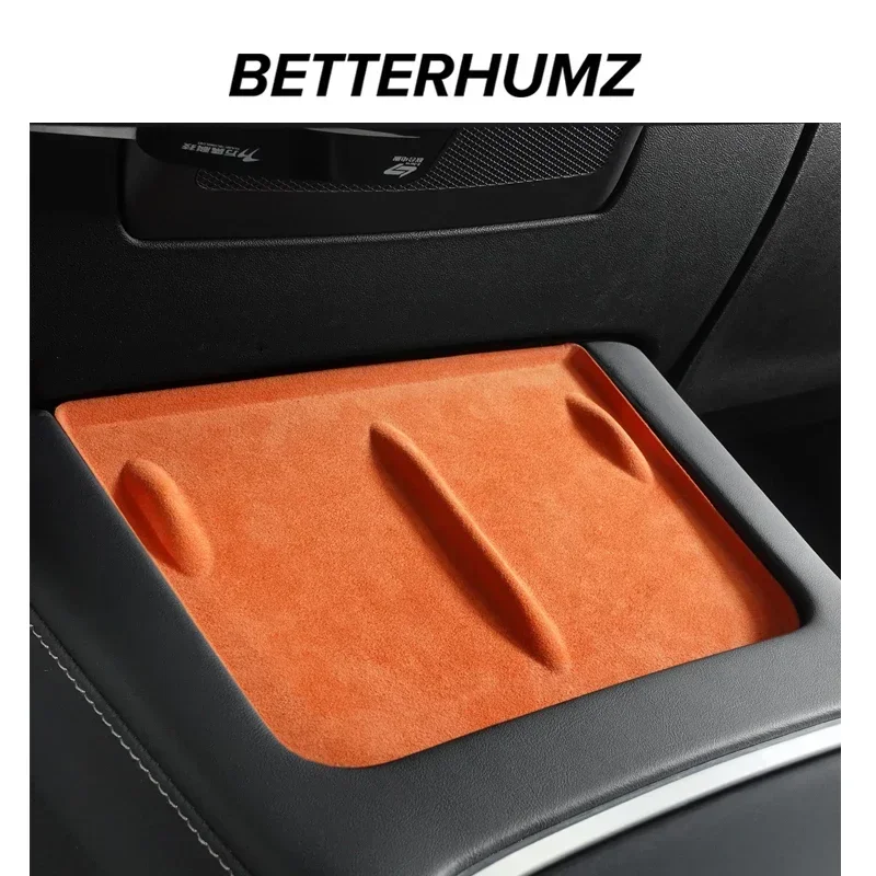 Car Interior Trim Betterhumz For Tesla Model 3 Y Wireless Charging Cover Non-Slip Mat Dust-Proof Pad