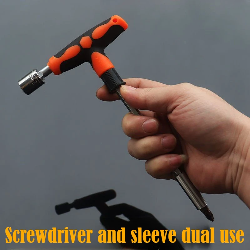 T-Handle Multi-Head Screwdriver & Socket Set