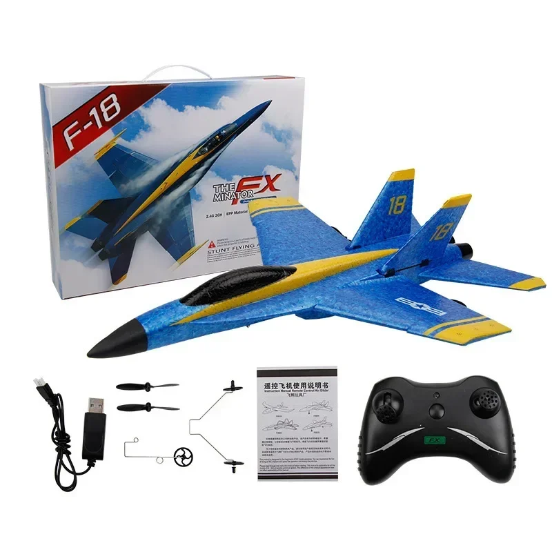 controle-remoto-blue-angel-fighter-aircraft-asa-fixa-aircraft-model-brinquedo-espuma-fx828