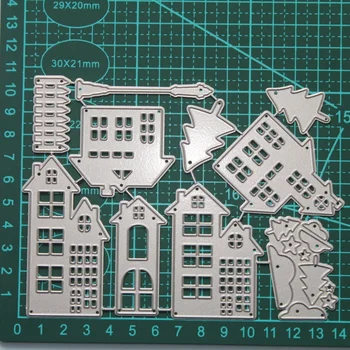 New Design Craft Metal Cutting Die Cut Dies House Building Decoration Scrapbook Album Paper Card Craft Embossing Die Cuts