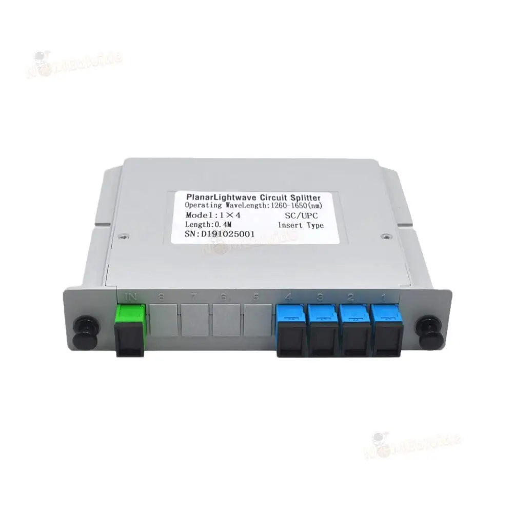 SC APC UPC 1X4 Fiber Box FTTH PLC Splitter Box Planar Waveguide Type Optical Splitter Wholesale Price