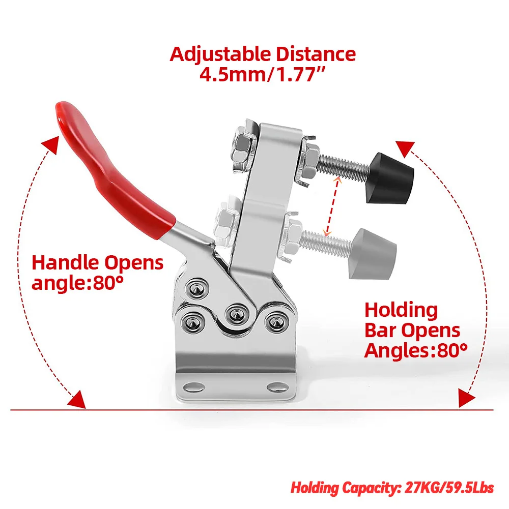 Toggle Clamps Set Horizontal Vertical Clamp Hand Clip Tool for woodworking 27KG
