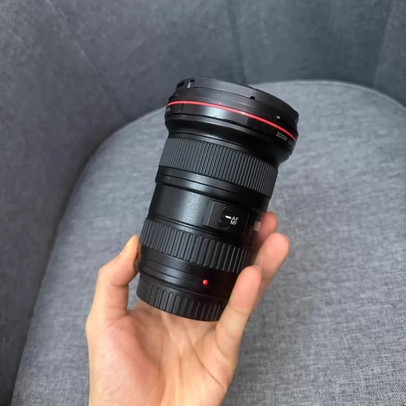 95% 새 상품 캐논 EF 16-35mm f/2.8L II USM 레드 링 광각 줌 렌즈 풀프레임 전문가용 카메라 렌즈