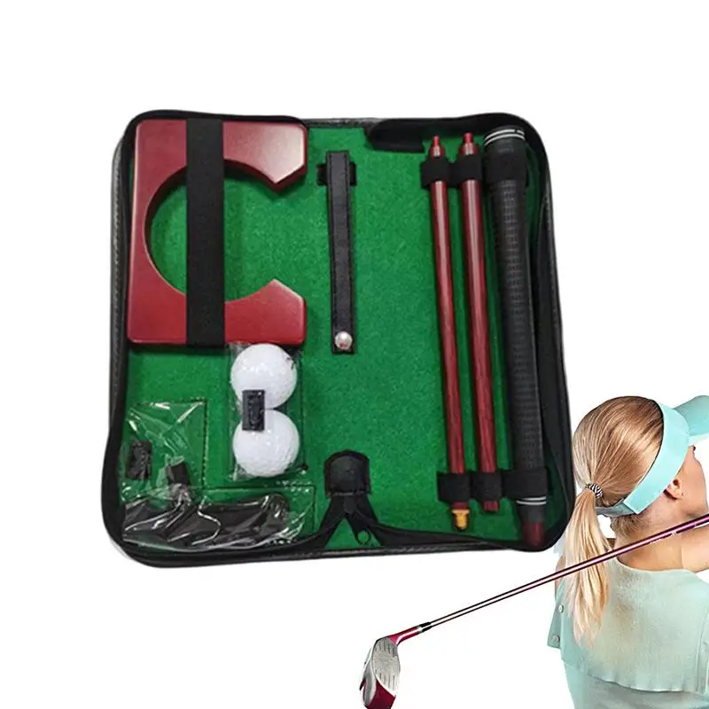 

Golf Swing Club 3-Section Portable Golf Practice Putter Golf Game Training Supplies For Beginners Golfers Golf Lovers Amateurs