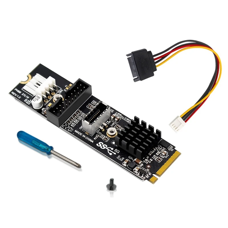 

Плата расширения M.2 MKEY PCIE на переднюю USB3.1, 5 Гбит/с