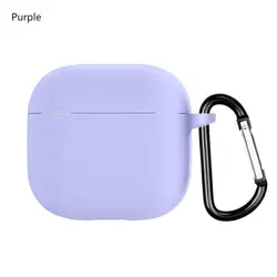 Premium Silicone Protective Earphone Cover - 2024 Edition - Airpods 4 (Purple)