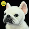 Cream French Bulldog Plush Toy High Fidelity Dogs Plushie Pit Bull Peluche Lifelike Stuffed Animals Simulation Doll Toy Kids 3