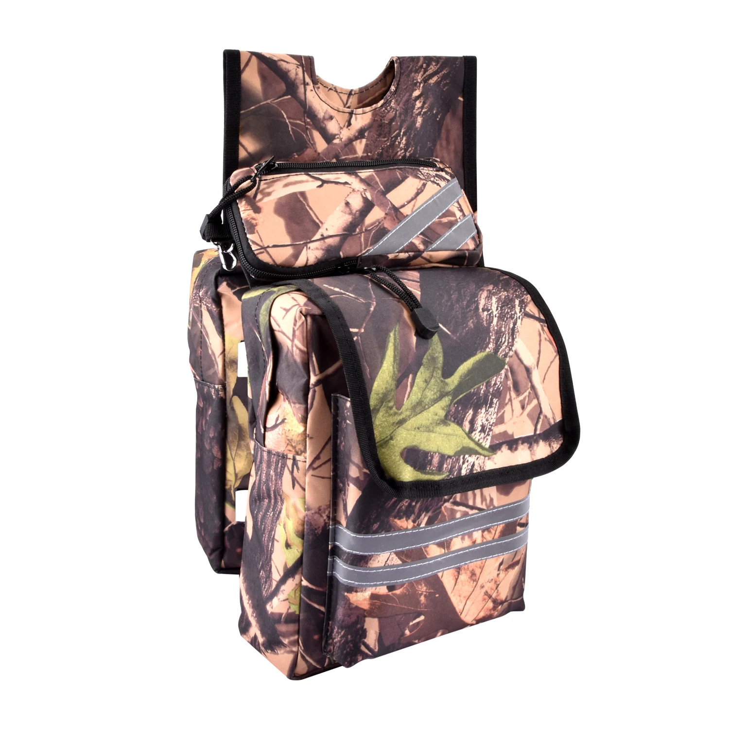 Waterproof 600D oxford ATV UTV Snowmobile Motorcycle Cargo Pocket Tank Storage Saddle Bags Waterproof+Cell phone pocket