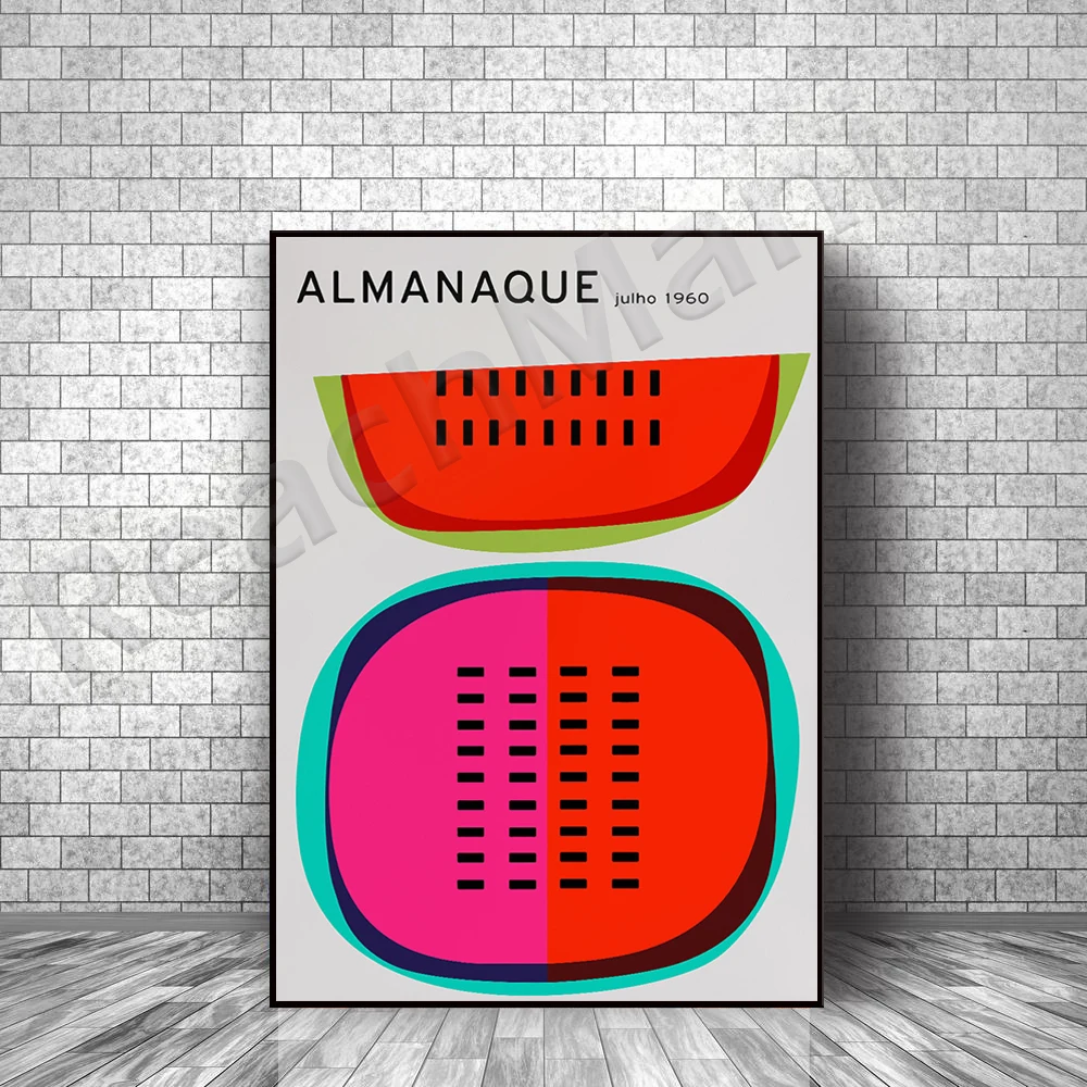 Annuale, 1960, Stampa Poster Vintage, Arte Espositiva Del Museo, Stampa Minimalista, Arte Moderna Della Parete, Poster Boho Home Decor