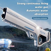 New All Electric Water Gun Summer Children's and Adult Outdoor Water Playing Toy Gun High Capacity Automatic Water Injection Gun 1