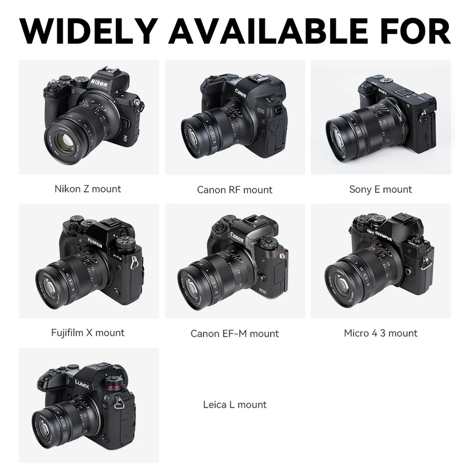7artisans 60mm F2.8 Mark II APS-C 매크로 렌즈 E ZVE10 니콘 Z Z6II 후지 XF 캐논 RF R6 마이크로 4/3 GH1/GH2 라이카 T TL SL용
