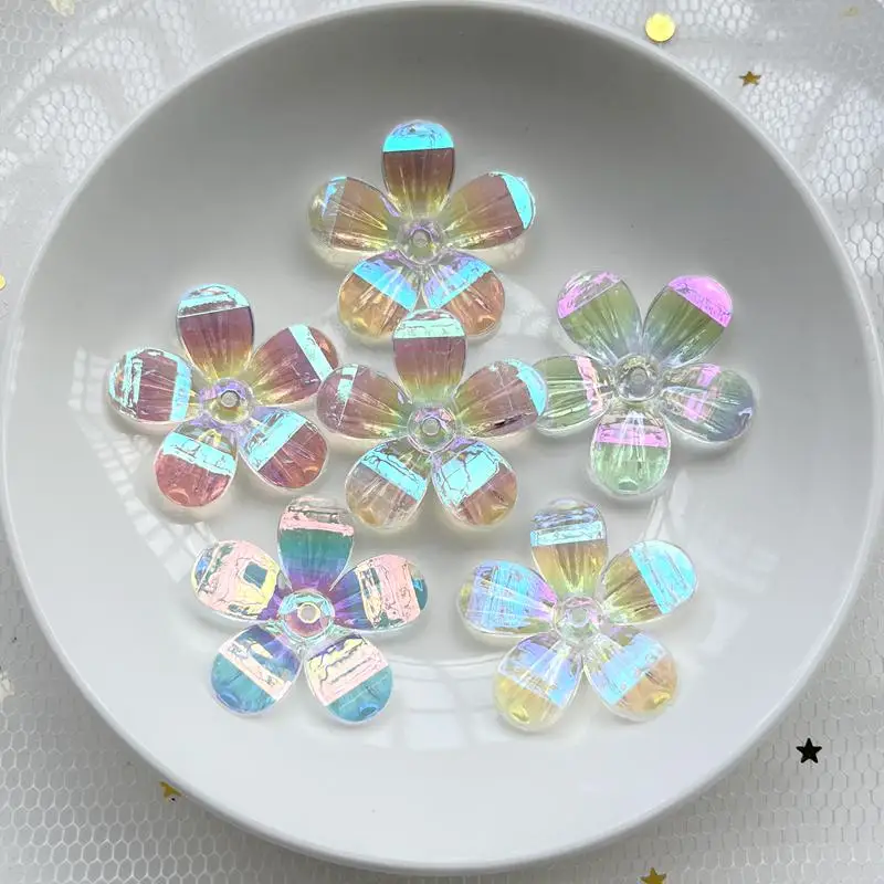 12pcs 30mm 크리스탈 꽃 라인 석 DIY 쥬얼리 화이트 AB 컬러 꽃 꾸밈 웨딩 드레스 장식 액세서리