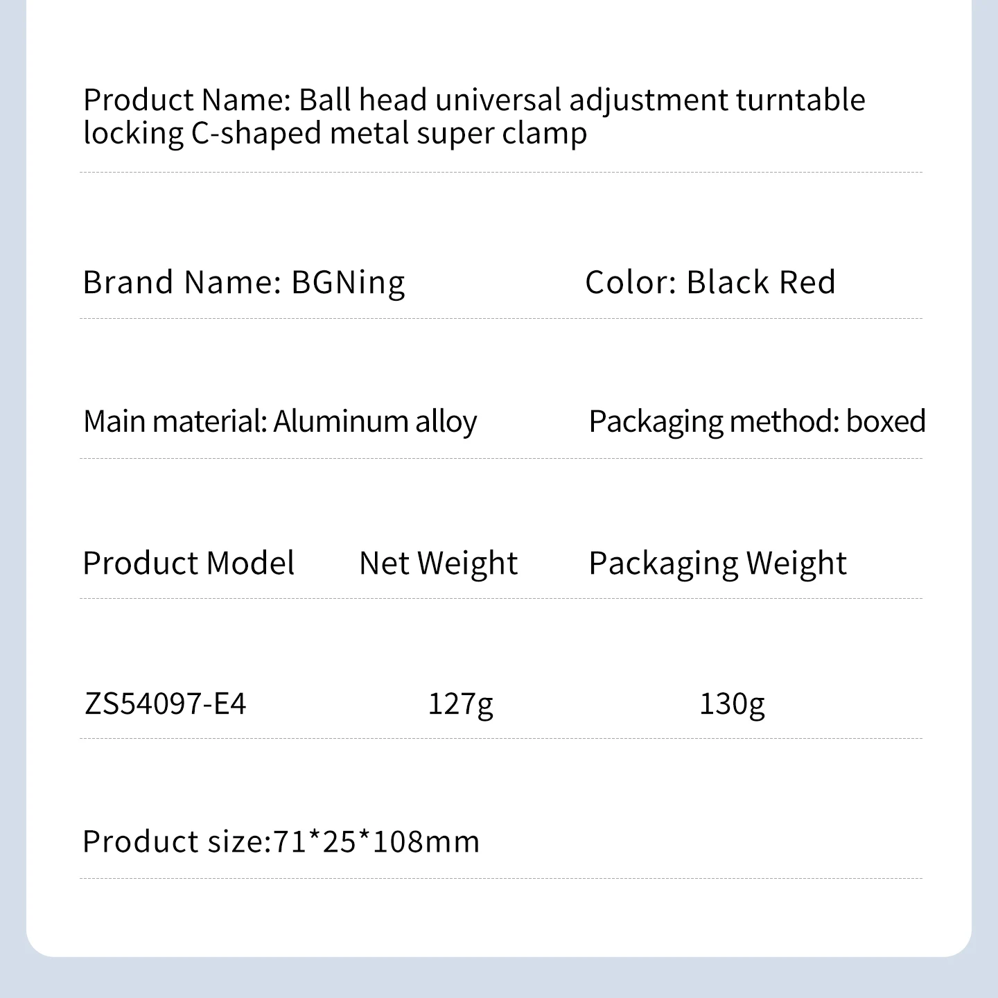 Super Clamp Krabbenhalterung für Lenkerrohr, Stangenclip für GoPro Osmo Action SLR Kamera, Befestigungshalterung für Monitor, Licht, Fotostudio-Halterung – Detail 9