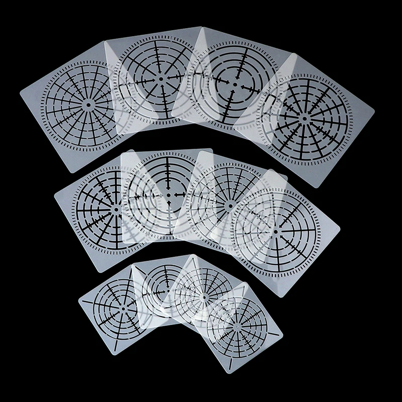 12PC/set Mylar mandala dotting painting stencils templates tool craft furniture wood canvas rocks fabric wall art DIY 3 size