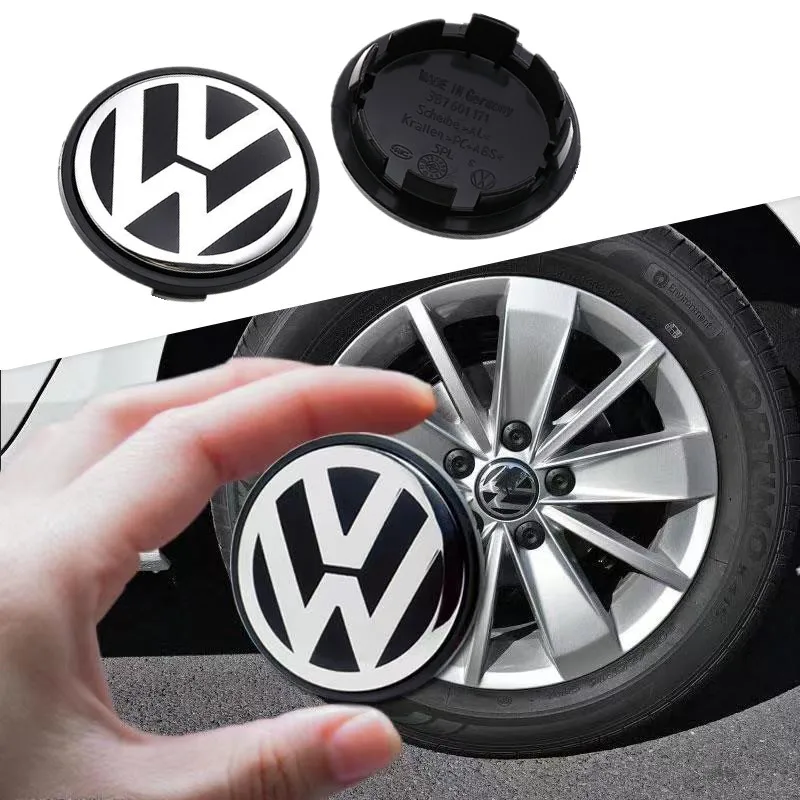 Autocollants Cache Moyeu BBS – Lot De 4, Tailles 56-80 Mm | Pour Jantes, Logo Voiture, Protection Contre La Poussière