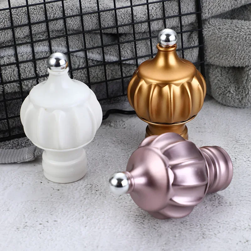 1pc Thickened Curtain Rod Head Roman Rod Decorative Head Curtain Rod Sealing Plug Accessories Rail Accessories
