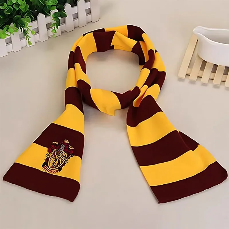 Winter Cotton Striped Christmas Kids Scarves Halloween Cosplay Scarves Movies Harris Magic Costumes Wizard School Party