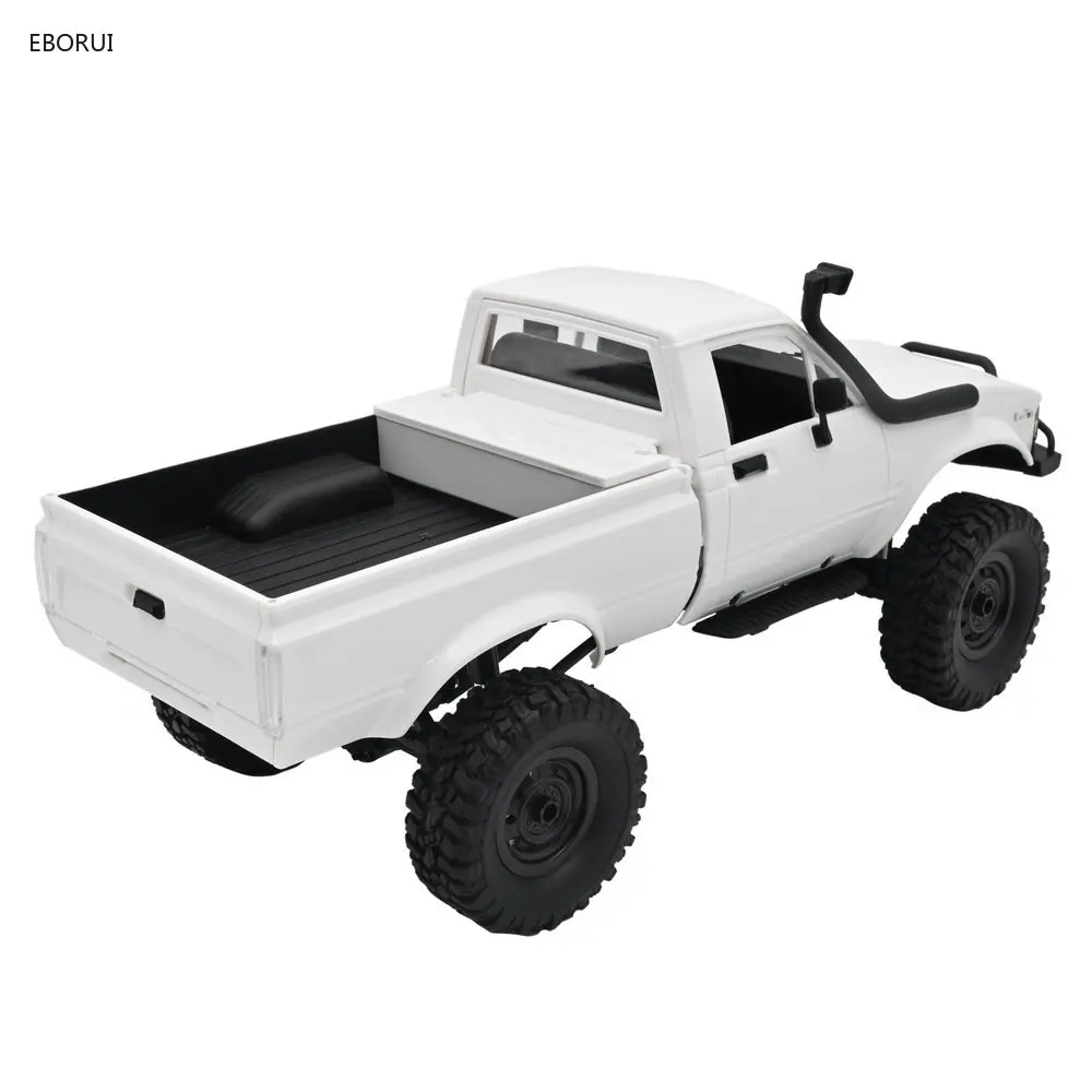 WPL C24-1 RC Truck 1:16 2.4GHz 4WD RC Car with Headlight Remote Control Crawler Off-road Pick-up Truck RTR Gift Toy for Kids 4
