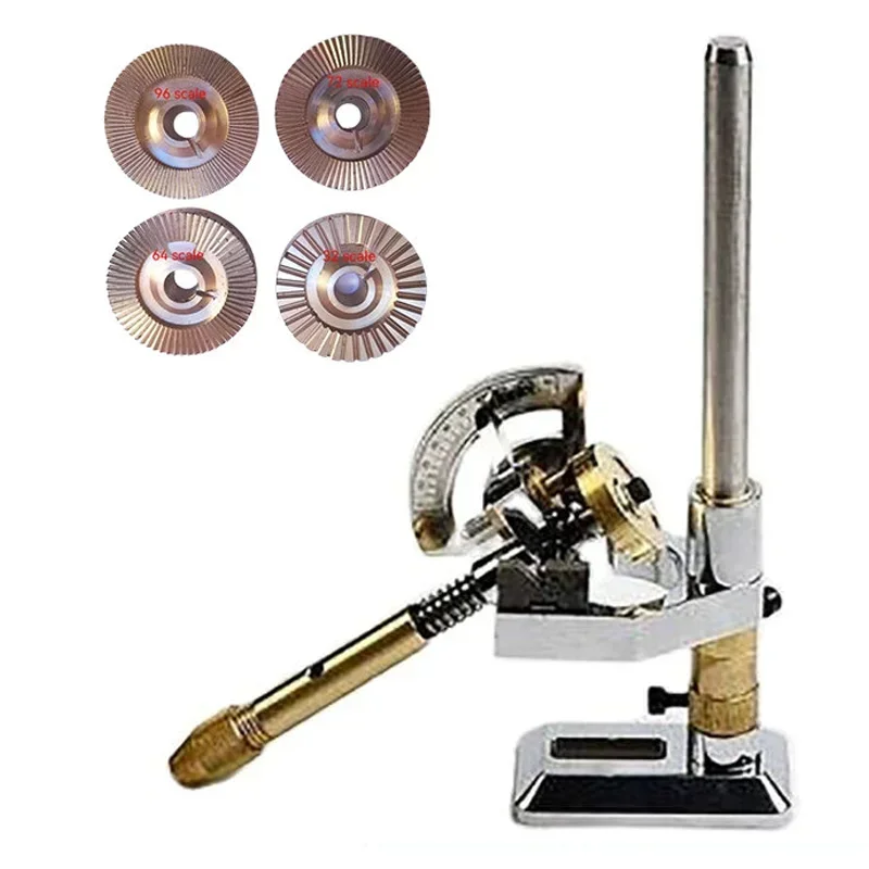 Lapidary Machine Gem Faceting Machine Gemstone Jade Angle Flat Milling Polishing Adjustable with Dops/32/64/72/96/Scale