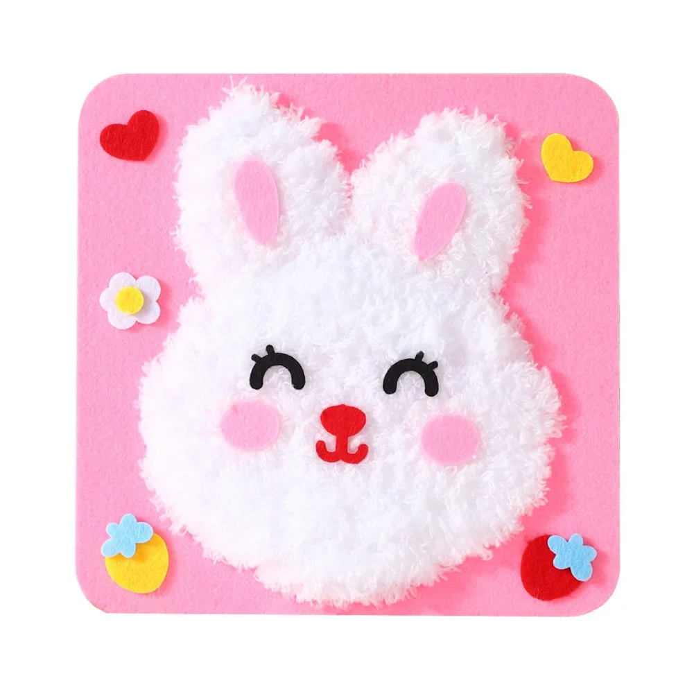 Handmade Wool Embroidery Children's Handmade Plush Sewing Board DIY Sewing Plush Animals Educational Craft Kit sewing craft kit