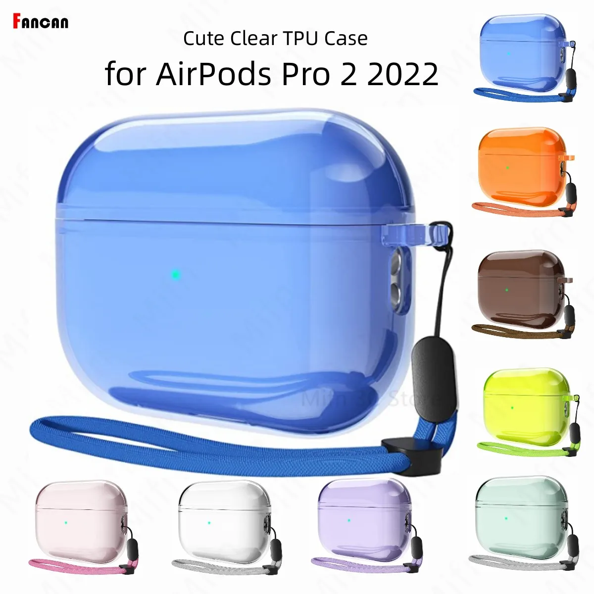 AirPods Pro 2023 케이스 클리어 소프트 TPU 커버 AirPod Pro 2 실리콘 소프트 커버 용 무선 블루투스 이어폰 보호 커버