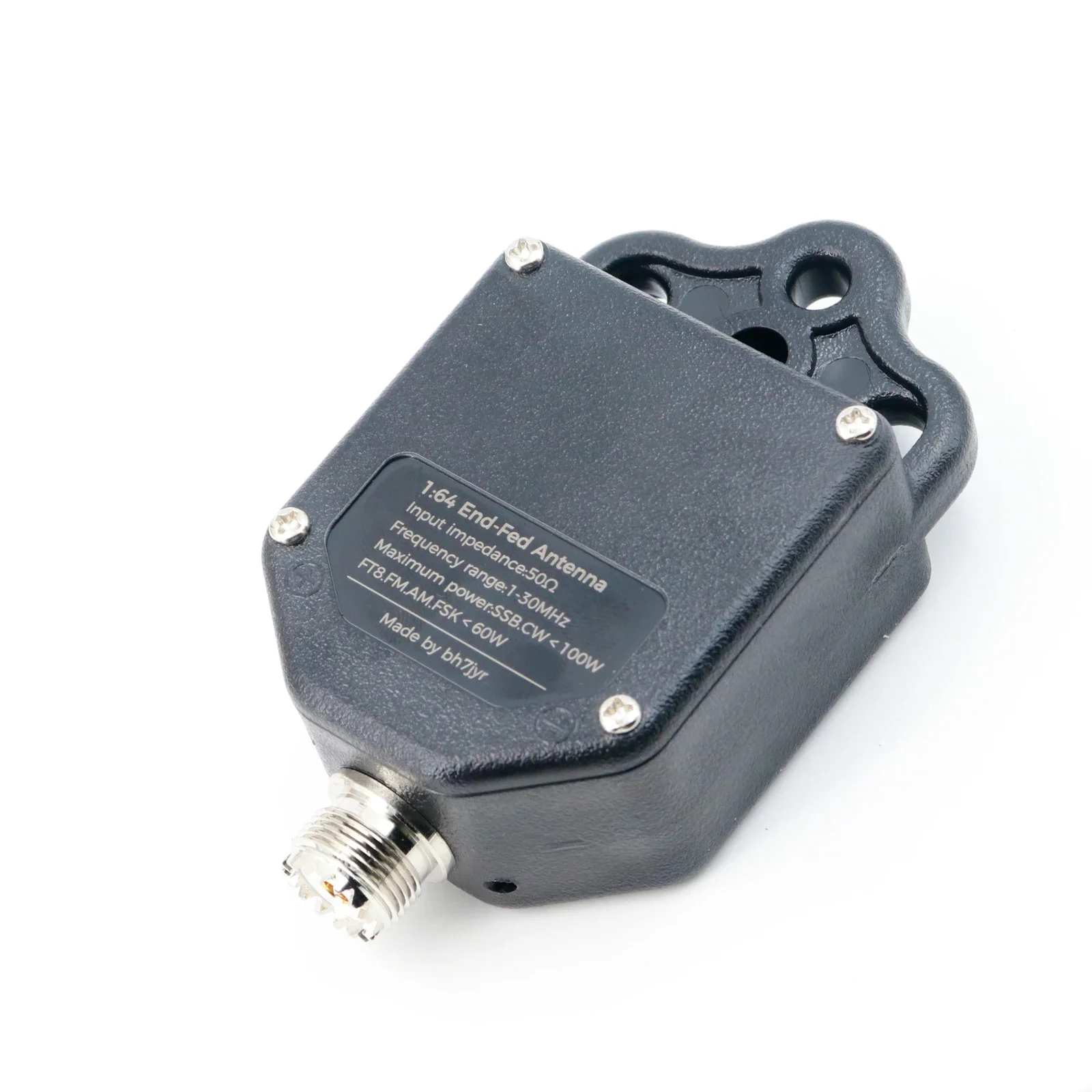 Ricevitore antenna alimentato terminale Balun 1:64 PEP SSB FT8 FM AM, 4 bande 8 bande da 1 MHz a 30 MHz 100 W Antenna radio alimentata con estremità di alimentazione per esterni - immagine 6