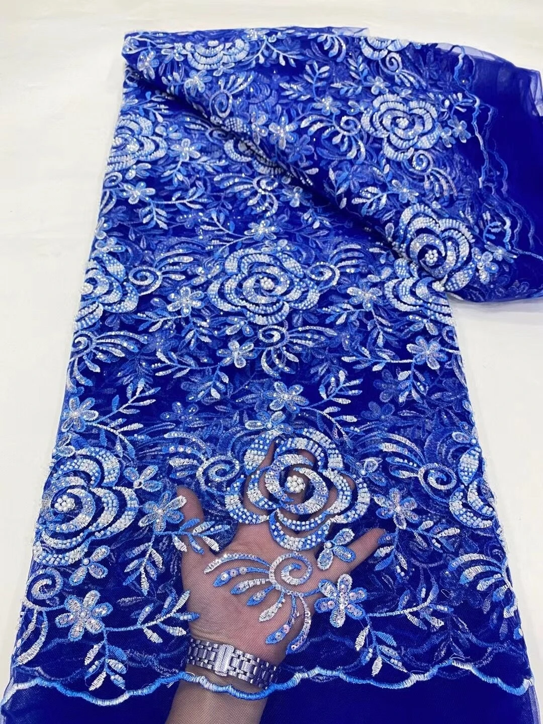 

African Jacquard Lace Fabric for Women, French Organza Lace, High Quality, Nigeria Lace, Party Dress, DP0051, Most Popular