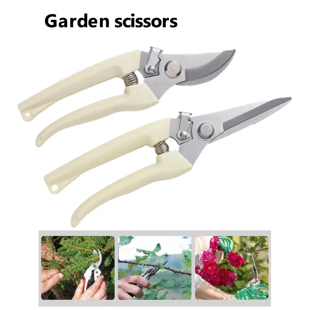 Pruning Shears Garden Tools Garden Pruner Steel Premium Hand Pruner Gardening Shear Garden Clippers With Ergonomic Garden Secateur Accessories Parts Handles Tool