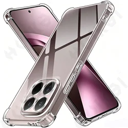 Shockproof Soft TPU Bumper Protective Phone Case with Camera Lens Protection for Xiaomi Poco X8 Pro (Clear)