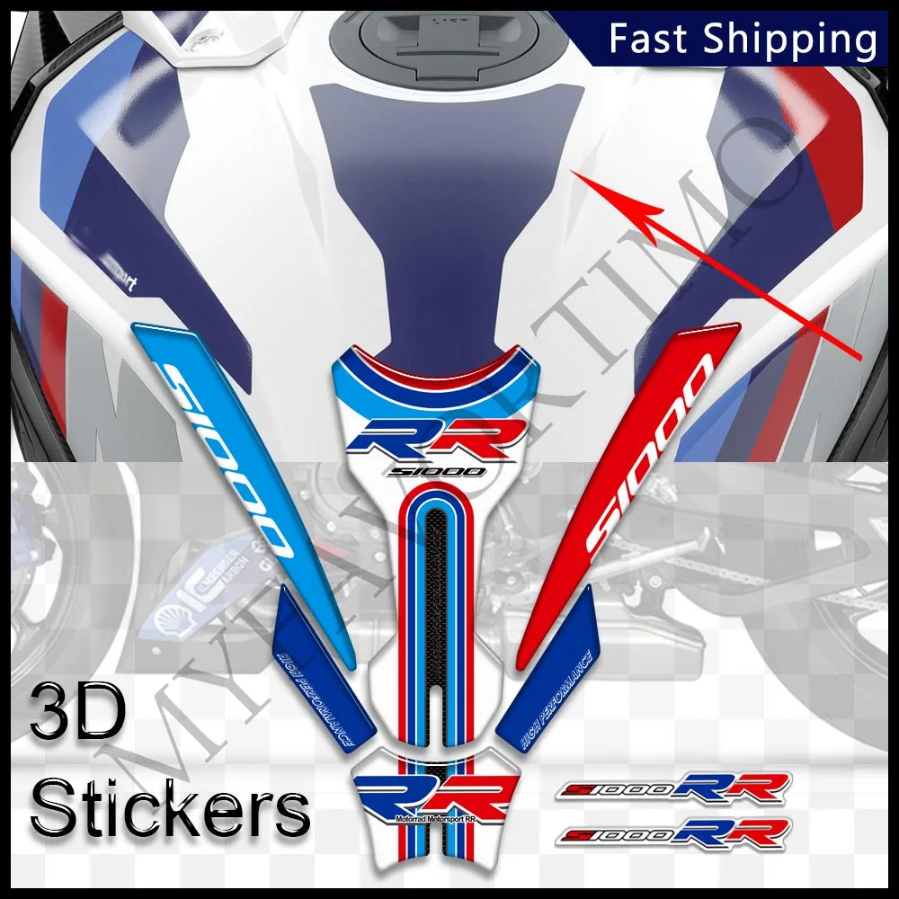 Motorcycle Tank Knee Pad Side Grips Gas Fuel Oil Protection Stickers Wind Deflector For BMW S1000RR S 1000 RR S1000 M M1000RR