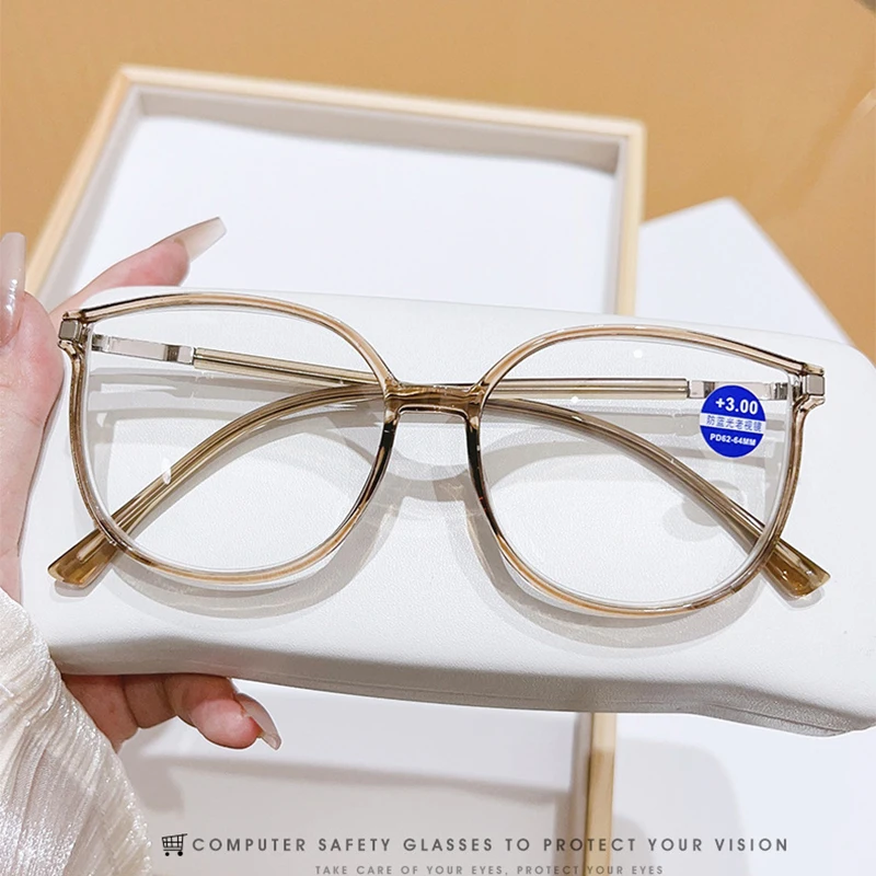 Women Glasses Fashion Cat Eye Reading Glasses For Women Retro Anti-blue Light HD Presbyopia Vintage Prescription Eyewear anti blue light glasses women glasses fashion eyeglasses