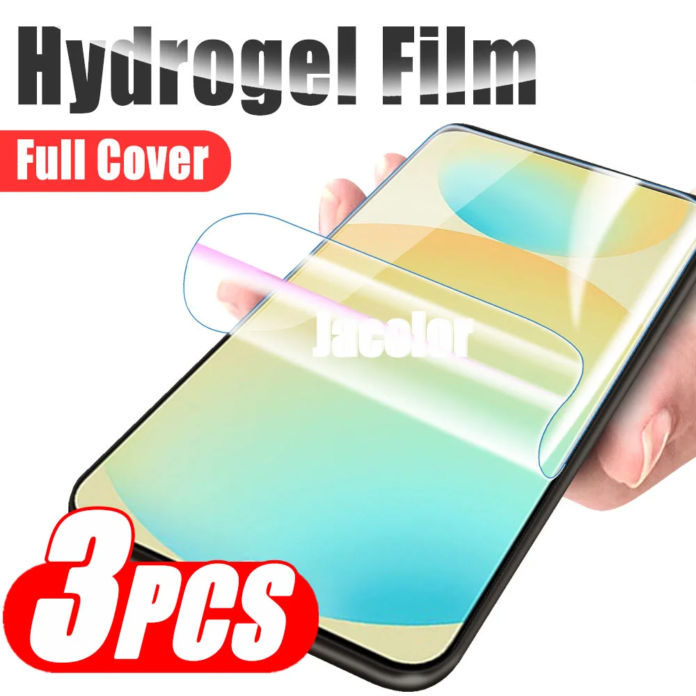 Premium Hydrogel Safety Film Screen Protector - 3 Pack