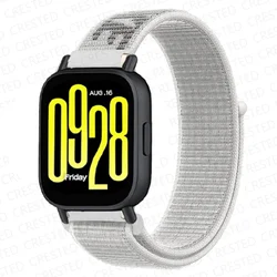 Breathable Nylon Belt 22mm Watch Strap - Redmi watch 5 Lite (Nike white)