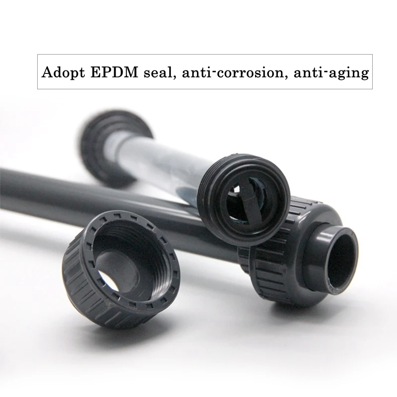 Miscelatore Statico In PVC Per Trattamento Acqua E Gas | In Linea, Trasparente - Foto 3