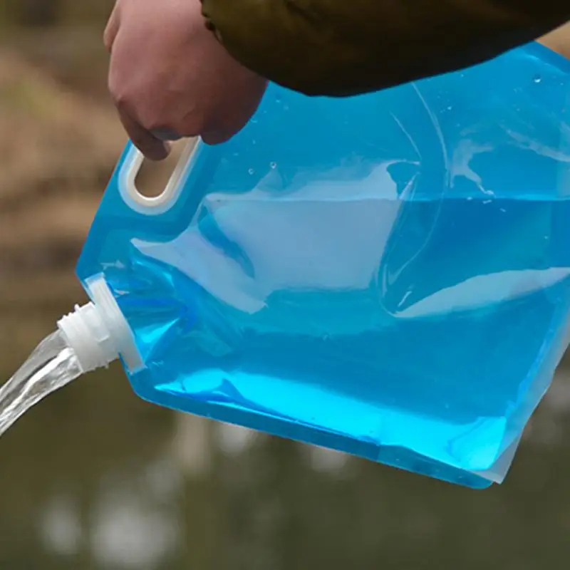 5L/10L Reusable Ice Bags Dry Freezer Packs With Spigot Large Capacity Ice Bath Freezer Bag For Camping Hiking Drinks Water Bags