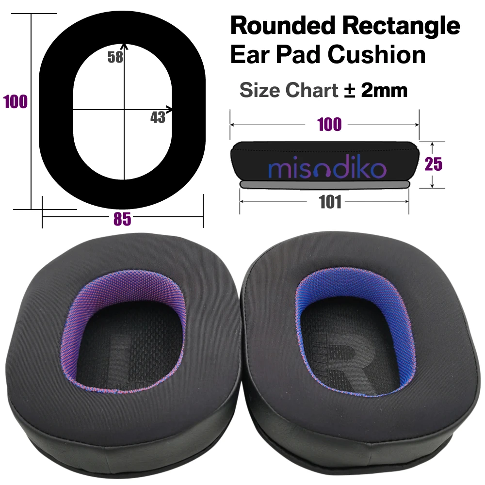 Misodiko Atualizado Earpads Substituição para Redragon H510 Zeush710 Helios Gaming Headset - Image 5