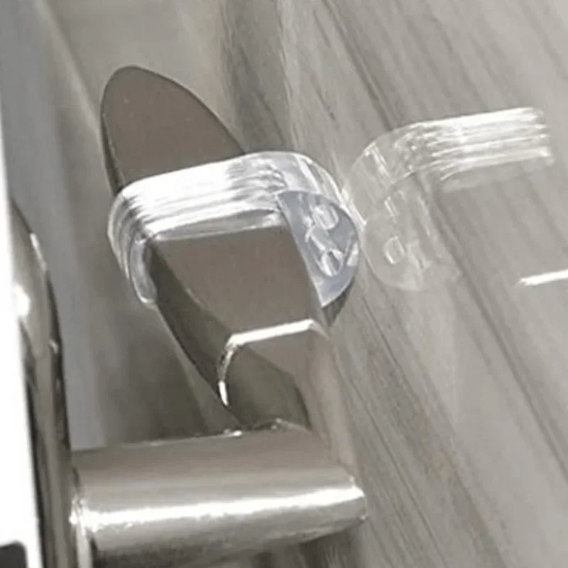Silicone Door Stop Wall Protection Doorknob Bumper Wall Protection Pad Punch-free Door Handle Anti-collision Covers Ring