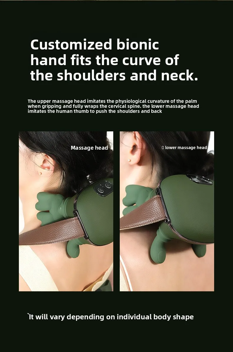 Oreiller de massage pour la nuque avec fonction chauffante_voghion.com