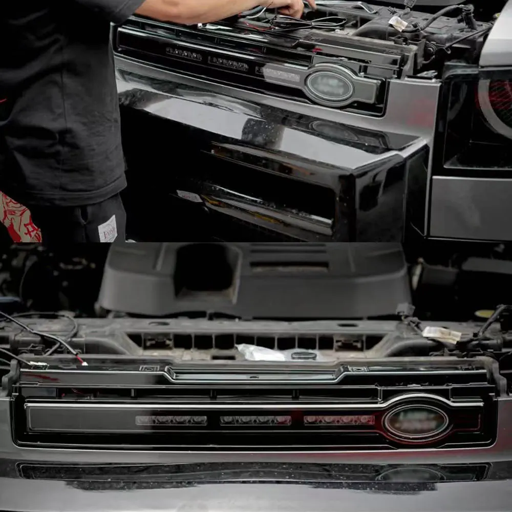 グリルライトバー ブラック ディフェンダー専用 入荷しました）グリルライトバー / LANDROVER（ランドローバー