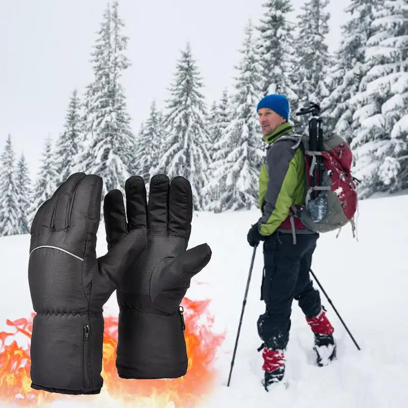 

Снегоходные перчатки зимние нагревательные водонепроницаемые мотоциклетные перчатки с аккумулятором и быстрым нагревом, зимние аксессуары для мотоциклов