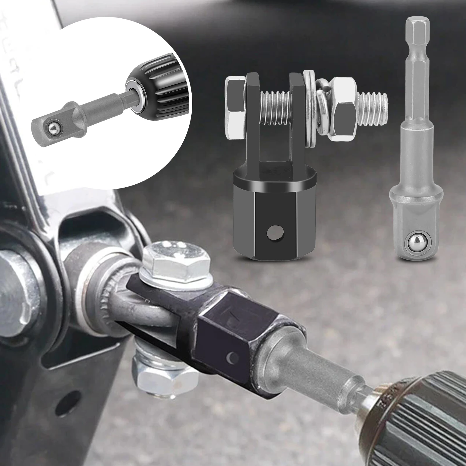 1/2 Inch Car Jacks Lifting Equipment Automotive Jack Drill Adapter Scissor Jacks Adaptor Use with Electric Drill Drive Impact