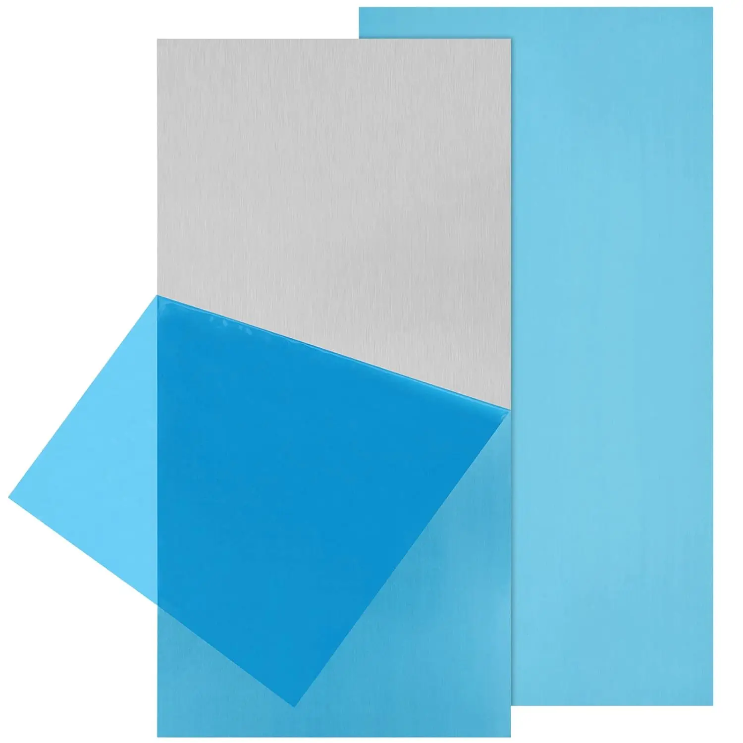 Premium Aluminum Alloy Square Plate - Polished Thickness 0.3mm-10mm, Multiple Size Options Available