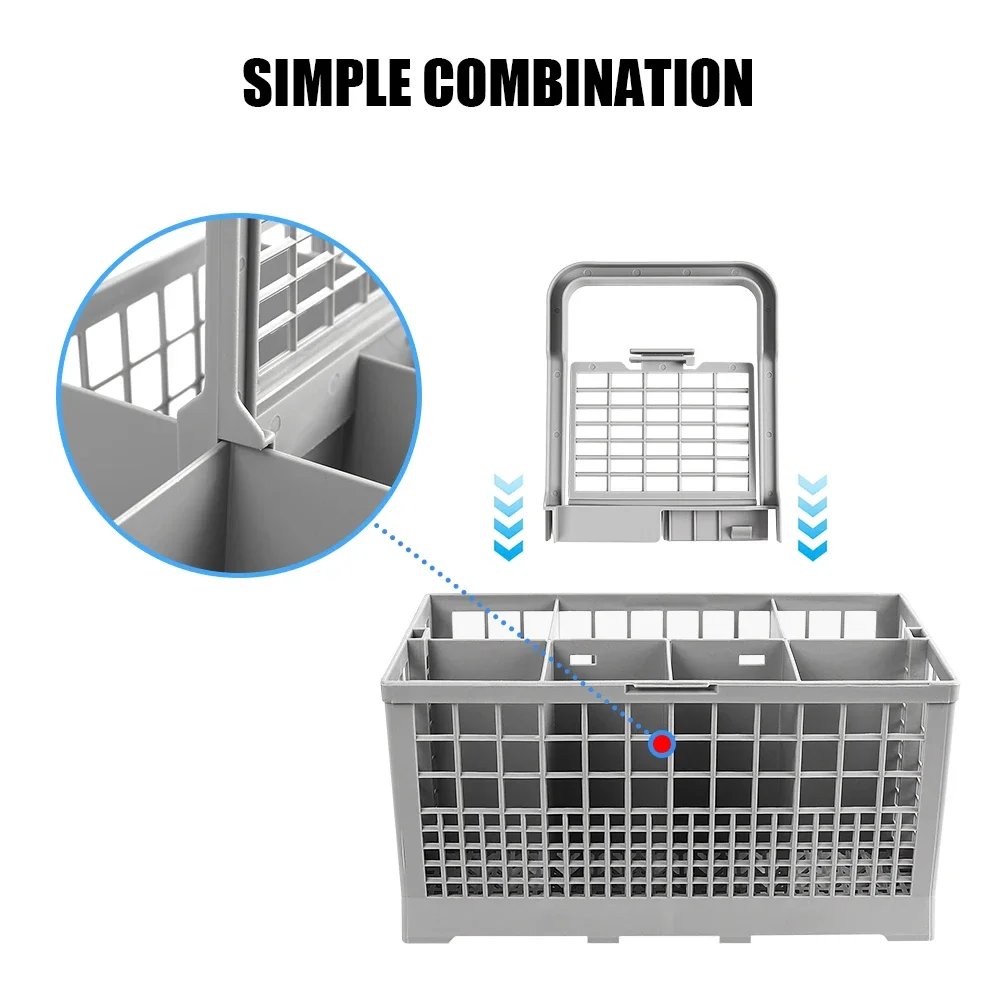 Universal Dishwasher Cutlery Basket Foldable Kitchen Tableware Drying Organization for Dishwasher Replacement Accessory 1Pc 3
