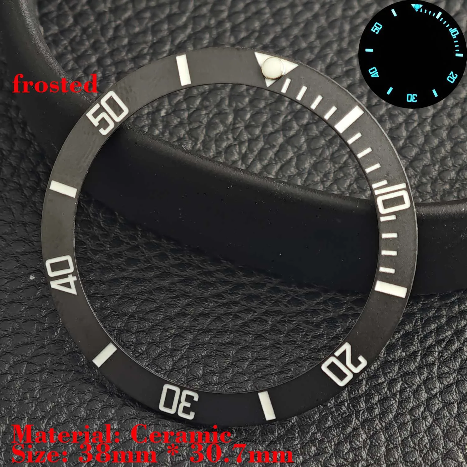Ceramic Luminous Bezel Insert for Men's Watch - Premium Replacement Accessory